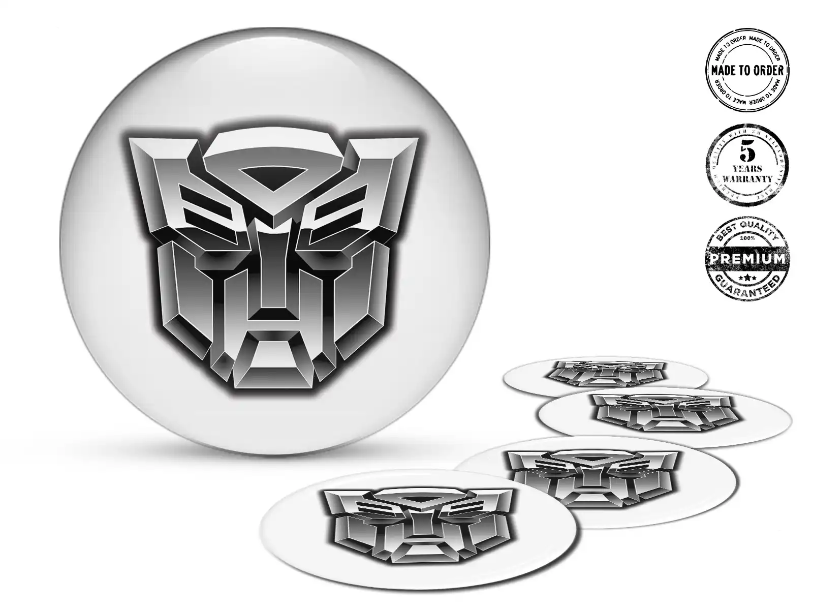 Style Autocollant Silicone Emblèmes Jante Bombés
